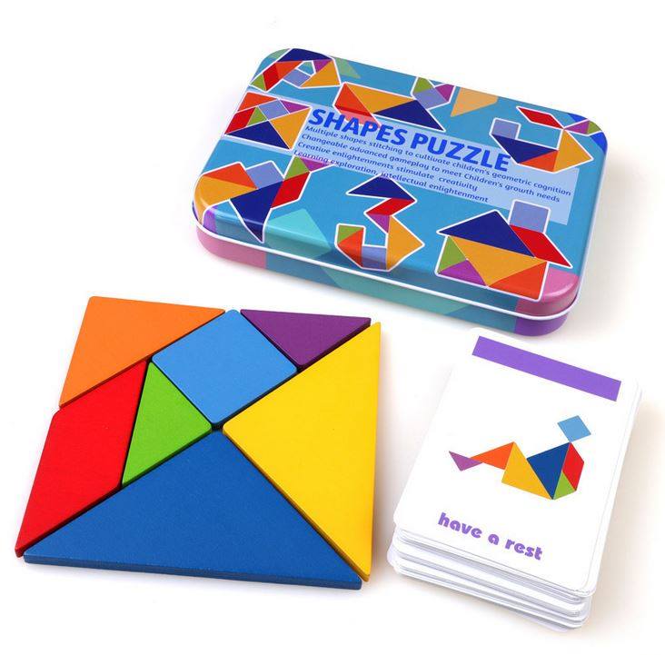 Tangram Puzzle (กล่องเหล็ก) 